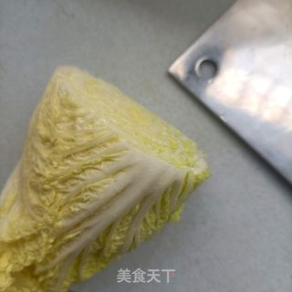 “清肠食谱”腊八醋拌白菜芯的做法步骤：1