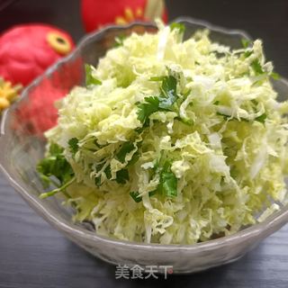 “清肠食谱”腊八醋拌白菜芯的做法步骤：6