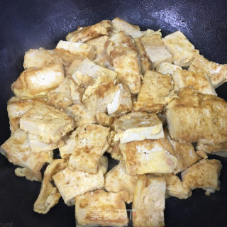 鸡蛋香煎豆腐的做法步骤：6