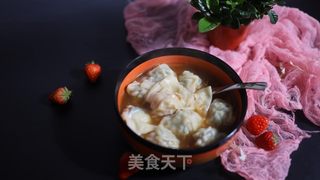 韭菜肉末大馄饨的做法步骤：9