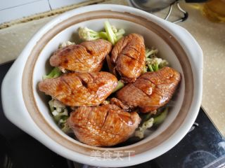 干锅花菜鸡翅的做法步骤：6