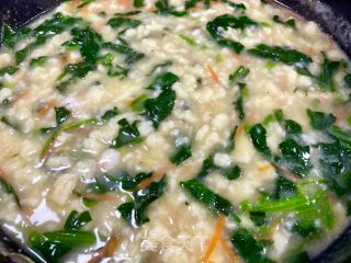 菠菜虾仁疙瘩汤的做法步骤：13