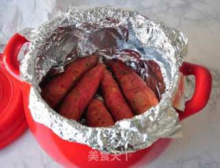 砂锅烤红薯的做法步骤：3