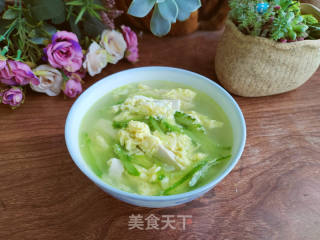 黄瓜丝豆腐鸡蛋汤的做法步骤：8