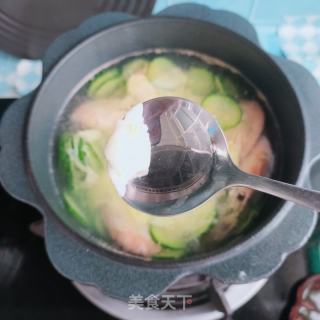 甜虾黄瓜汤的做法步骤：9