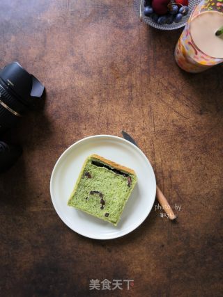 蜜豆抹茶吐司的做法步骤：16