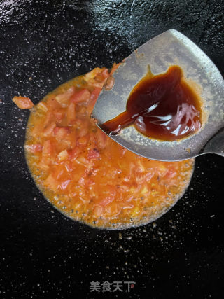 荷包蛋番茄浓汤面的做法步骤：6