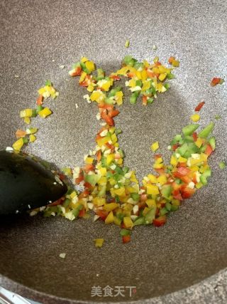 培根彩椒扒玉豆的做法步骤：11