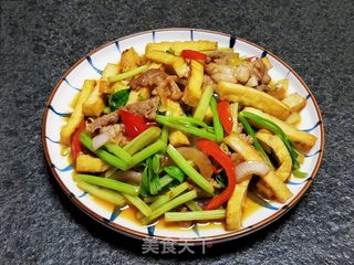 香芹炒豆干的做法步骤：13