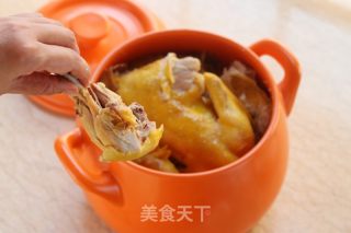 古法制作砂锅盐焗鸡的做法步骤：21
