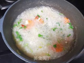 鲜虾萝卜丝汤的做法步骤：9