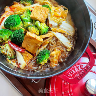 香辣白菜炖豆腐的做法步骤：12