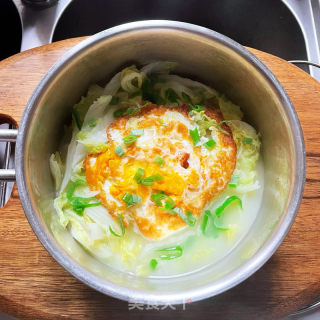 煎蛋包菜汤的做法步骤：8