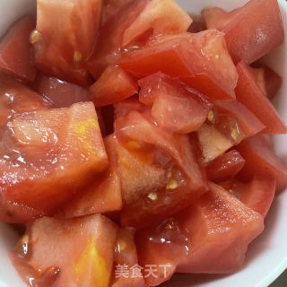 麻香番茄菜花的做法步骤：5