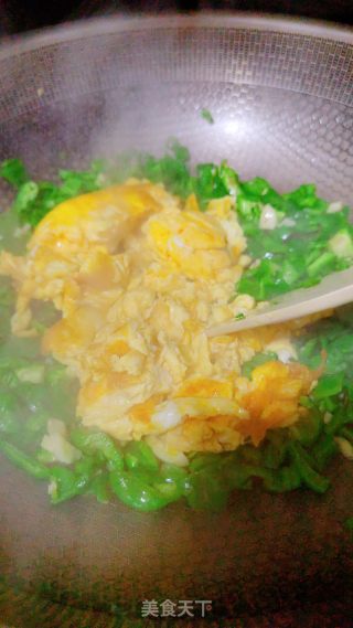 青椒炒蛋的做法步骤：6