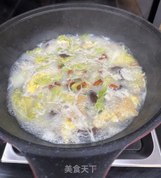 香菇白菜汤的做法步骤：8