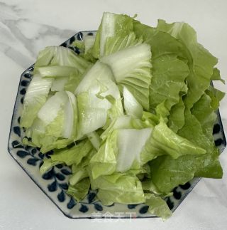 小白菜炒豆腐的做法步骤：2