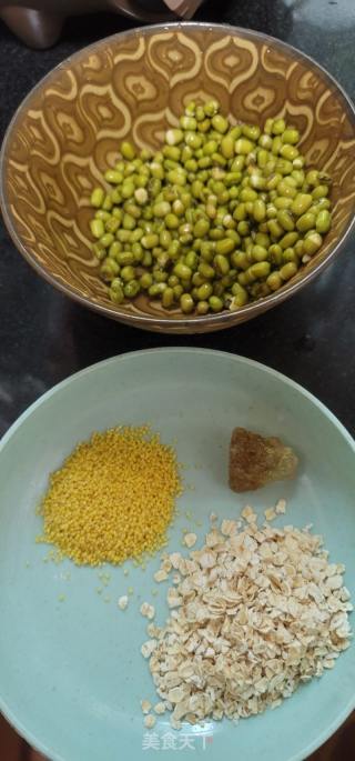 绿豆小米燕麦饮的做法步骤：1