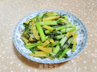 南瓜炒菜苔的做法步骤：5