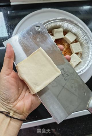 空气炸锅版铁板豆腐的做法步骤：7