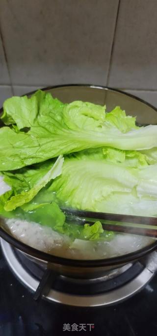 发菜鱼胶生菜汤的做法步骤：8