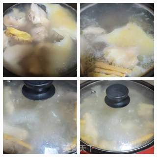 猪蹄老鸡煲海狗翅汤的做法步骤：5