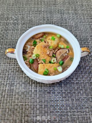 香菇肉沫豆腐煲的做法步骤：16