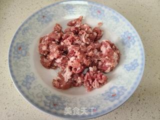 莙荙菜杆炒肉沫的做法步骤：2