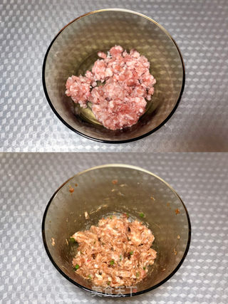 肉末豆腐蒸蛋的做法步骤：1