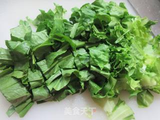 油麦菜炒海鲜菇的做法步骤：3