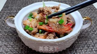 虾仁炒牛肉的做法步骤：17