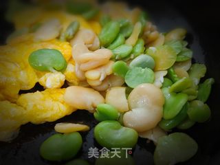 蚕豆炒鸡蛋的做法步骤：5