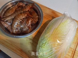 虾滑白菜煲的做法步骤：1