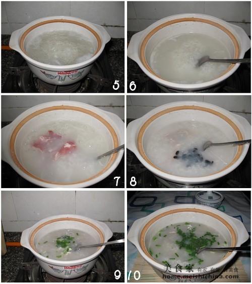 煮粥的过程图片