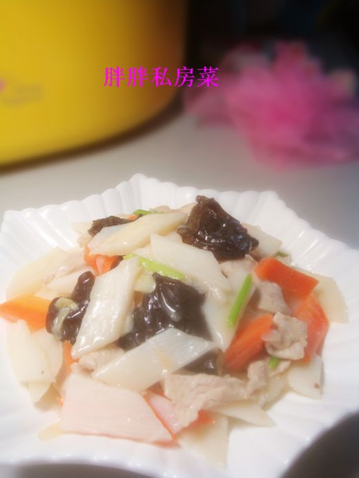 山药熘肉片图片