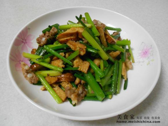 韭菜花炒豆干 下雨等彩虹的日志 美食天下