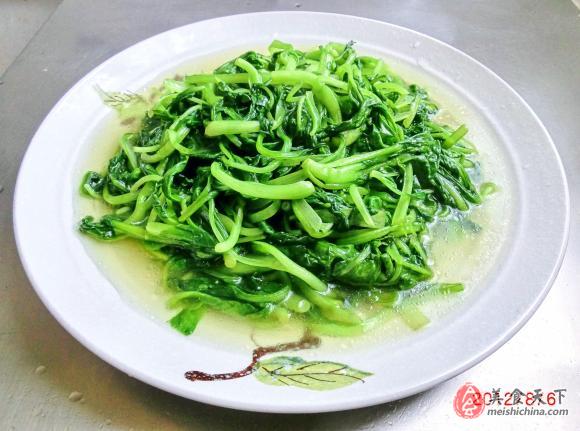 清水油盐鸡毛菜 天添美食日志 清爽盛夏 清水油盐鸡毛菜 日志 美食天下