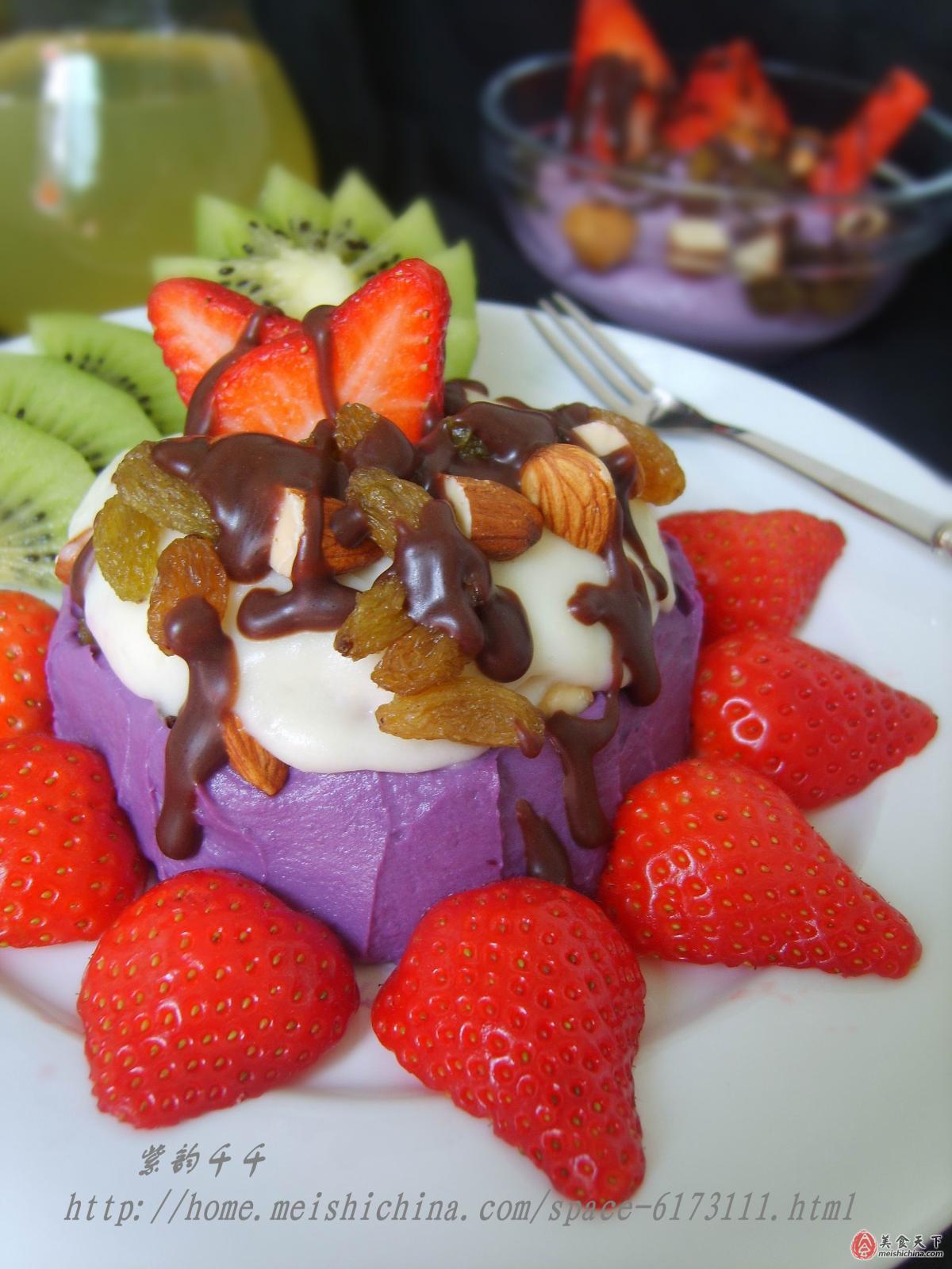 紫薯草莓大福怎么做_紫薯草莓大福的做法_豆果美食