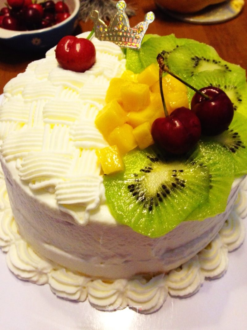 6寸水果装饰蛋糕