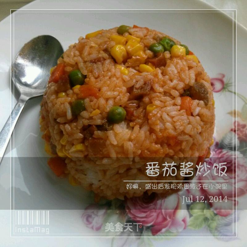 番茄醬炒飯～_肉肉球球媽媽的筆記_美食天下