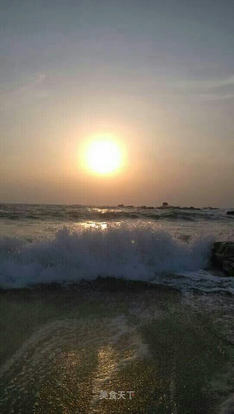 黄昏 海滩 美女 美景 这是我们老家的海边和风景 小姑她 美食天下