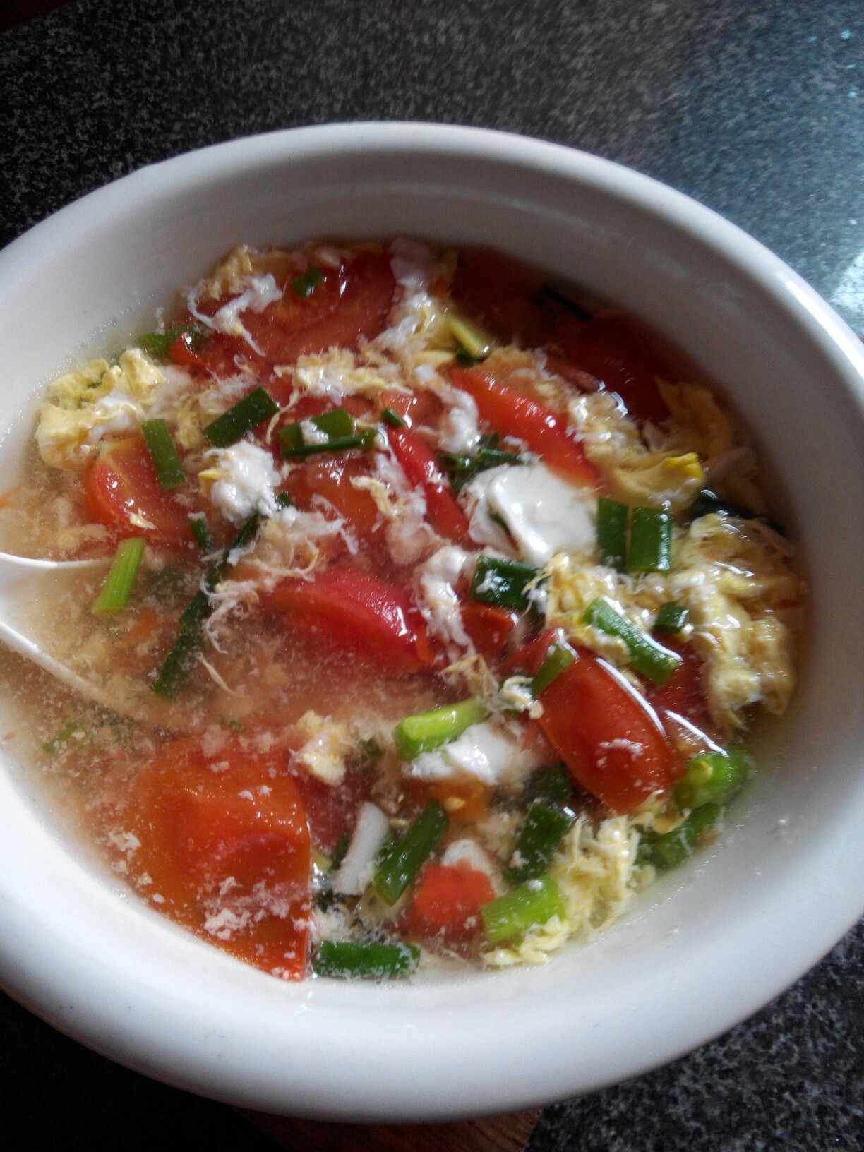 西红柿鸡蛋汤汤图片
