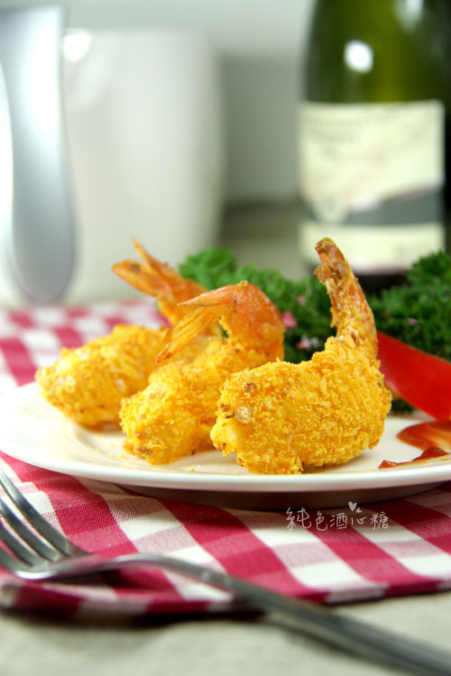 乳酪凤尾虾——一口咬一个的无油健康大虾（空气炸锅美食）