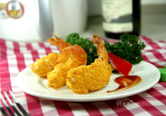乳酪凤尾虾——一口咬一个的无油健康大虾（空气炸锅美食）
