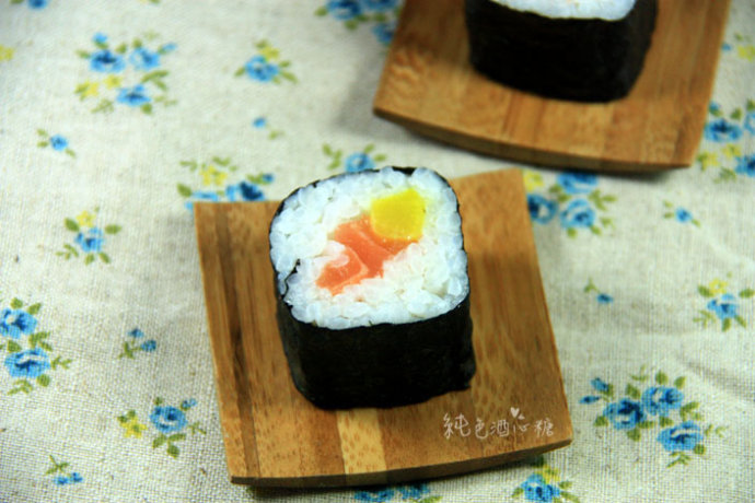 三文鱼寿司——自己做寿司一点也不难