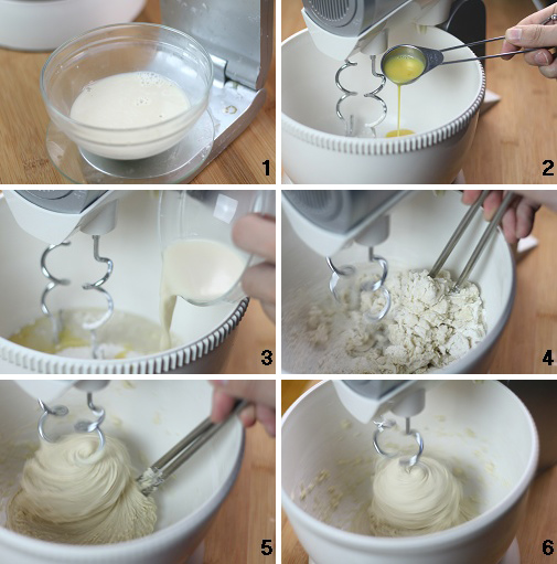 卷完蛋糕卷麵包肉鬆麵包卷附打蛋器揉麵步驟圖