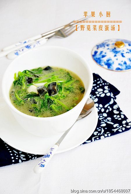 不可错过的一碗减肥强体汤：野苋菜皮蛋汤