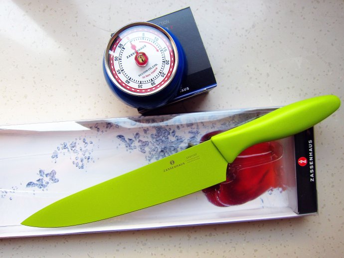 晒奖品，体验德国百年品牌<wbr>ZASSENHAUS刀具；泰式蒜香茄子