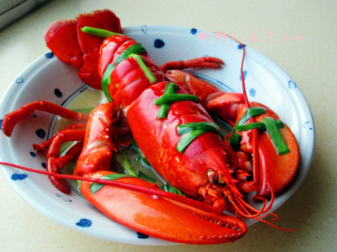 #百家千宴#来自海洋的新春问候；极鲜美的清蒸波士顿大龙虾