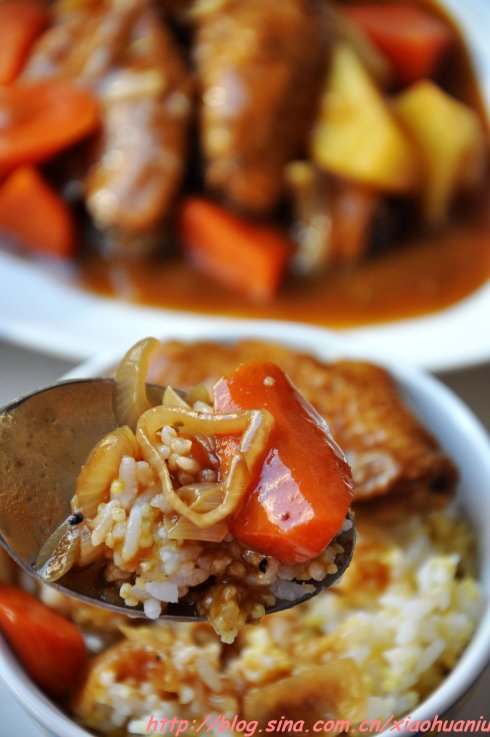 西洋菜式，中式做法——美味的，咖喱鸡翅土豆